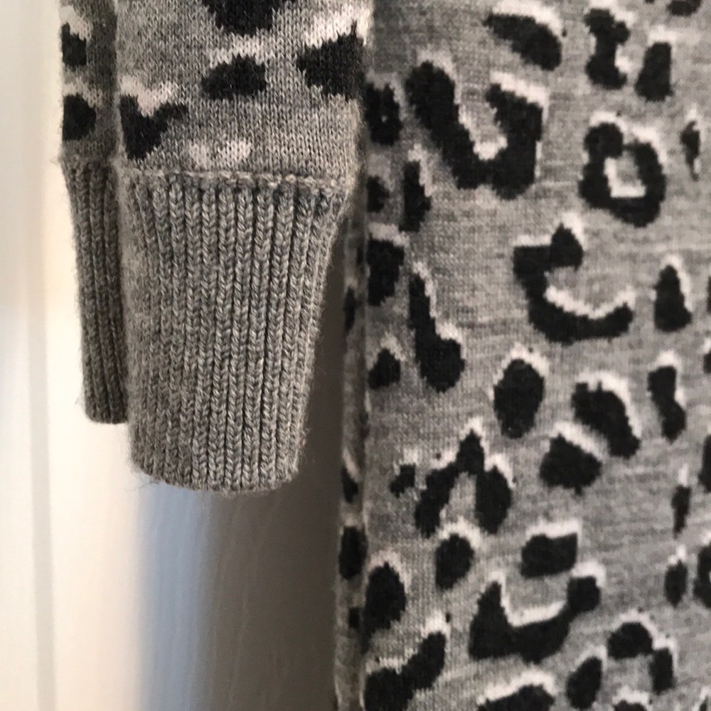 Ann Taylor LOFT Leopard Sweater Dress - Picture 4 of 5